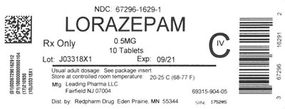 Label (Lorazepam 1629)